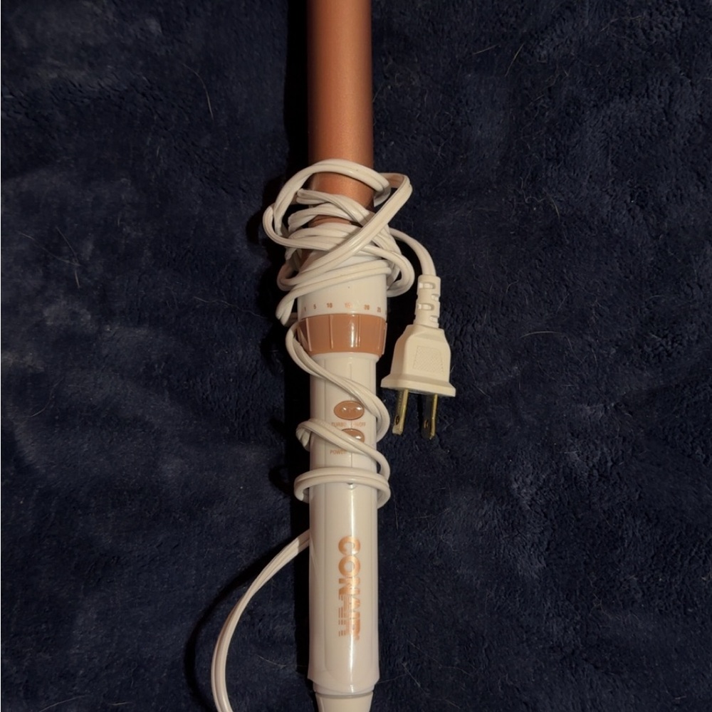 Conair White and Gold Curling Iron